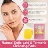 Turmeric Kojic Pads, Natural Turmeric & Kojic Acid Pads Cleansing