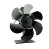 Butterfly shaped 6-blade wood burning fireplace fan, log burner safe