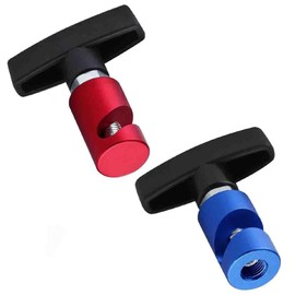 2pcs Lift Support Clamp Hood Strut Bonnet Strut Clamp Anti Slip (Red and Blue)