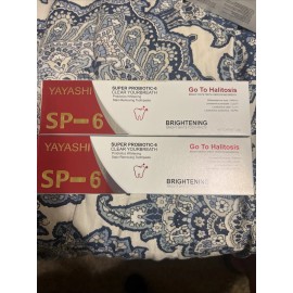 Yayashi 2 Pack Yayashi SP-6 Probiotic Whitening Toothpaste Oral Health NEW 120g 09/2027