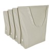 Augbunny 100% Cotton Canvas Shopping Tote Bag Grocery Bag 4-pack