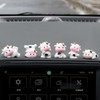6 Pcs Mini Cows Car Accessories, Cow Print Dashboard Decorations
