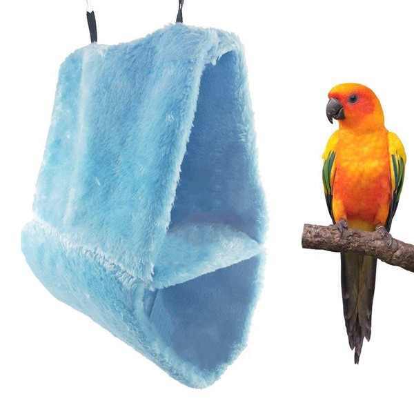 Wontee Bird Parrot Plush Hammock Dual Layer Nest Shed Bird