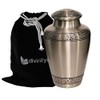 Athens Pewter Brass Cremation Urn for Human Ashes by Divinityurns