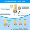 NQWKMZMDJ 10 Pack G4 LED Bulb 12V AC/DC 2.5W Equivalent