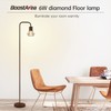 BoostArea Floor lamp,Industrial Floor Lamp,Standing Lamp with 6W LED Bulb,E26