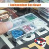 Guitar Pick Holder, Guitar Pick Case, 6-Grid Storage Organizer, Guitar