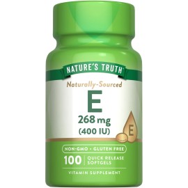 Nature's Truth Vitamin E 400 IU | 100 Softgel Capsules | Non-GMO | by Nature's Truth