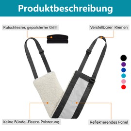 Dyrdekly Dog Carrier Rear Lift Support Dog Harness Adjustable Dog Rehabilitation Carry Strap Portable Dog Leg Lift for Elderly Disabled Joint Injuries