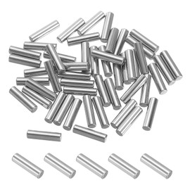 PATIKIL Metal Dowel Pins 4x16 Mm, 50 Pcs 304 Stainless Steel Shelf Support Peg Fasten Elements for Bookshelf Shelves Cabinet Closet Fixing Component Position, Silver
