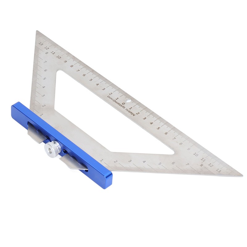 Woodworking Triangle Ruler Carpenter Square 140mm Dual Scale Measuring Scribing
