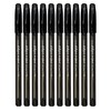 DIGNO Tri-Mate Ballpoint Pens, BLACK, Medium Point (1.0mm), Pack of