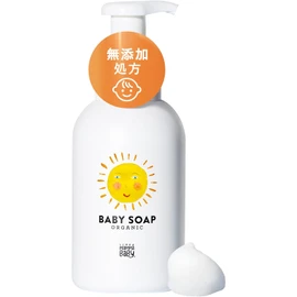 Mama Baby Baby Soap (Foam-Type Whole Body) Additive-Free Fragrance-Free Organic Eye Stain Resistant for Newborns 13.5 fl oz (400 ml)