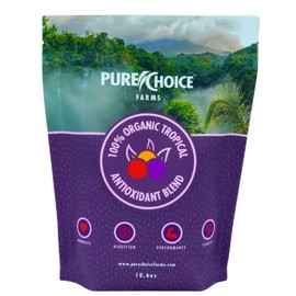 Pure Choice Whey Organic Superfood Antioxidant Powder, Tropical Fruit Blend with Freeze Dried Mangosteen, Papaya, Acerola, Acai, Goji, Camu Camu, Tapioca, and Lime Juice (10.6 oz, 1 Month Supply)