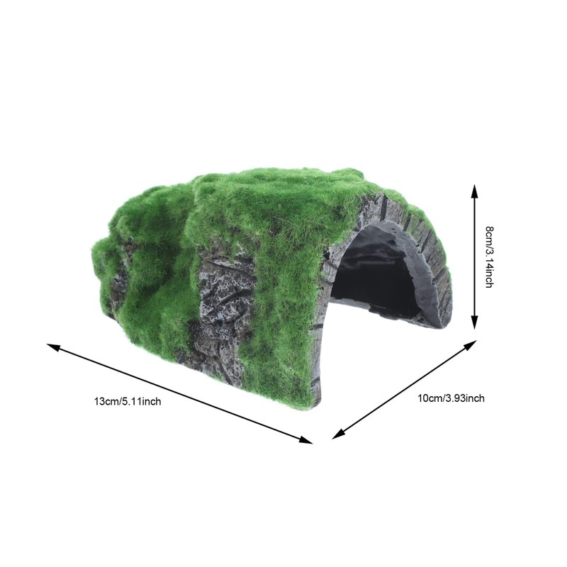 Mipcase Tortoise Hiding from House Reptile Rock Cave Axolotl Tank