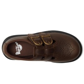 Dr. Martens Girls 8065 J (Little Big Kid) Mary Jane Flat, Dark Brown, 4