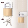 Padlocks with Keys, 38mm Small Padlock with Key Heavy Duty