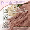 Waligoy Dusty Rose Cheesecloth Table Runner 2 Pack 35" Boho