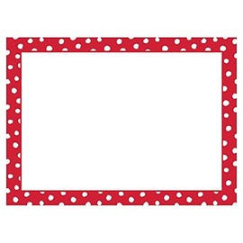 Caspari Small Dots Self -Adhesive Gift Tags in Red - 12 Per Package