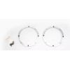 Unbranded 6.5 Inch Aluminum Speaker Ring Spacers Mounting Adapter Rings