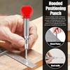 Center Punch, 2 Pcs 5.1 Inch Spring Loaded Center Hole