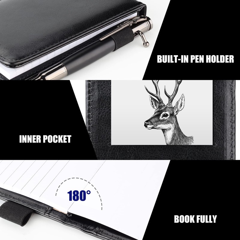 SMOOTHERPRO Mini Notepad Holder Set Pocket Size 11 Pieces Included