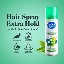 White Rain Aerosol Hairspray Unscented, Extra Hold 7 oz (Pack of 4)
