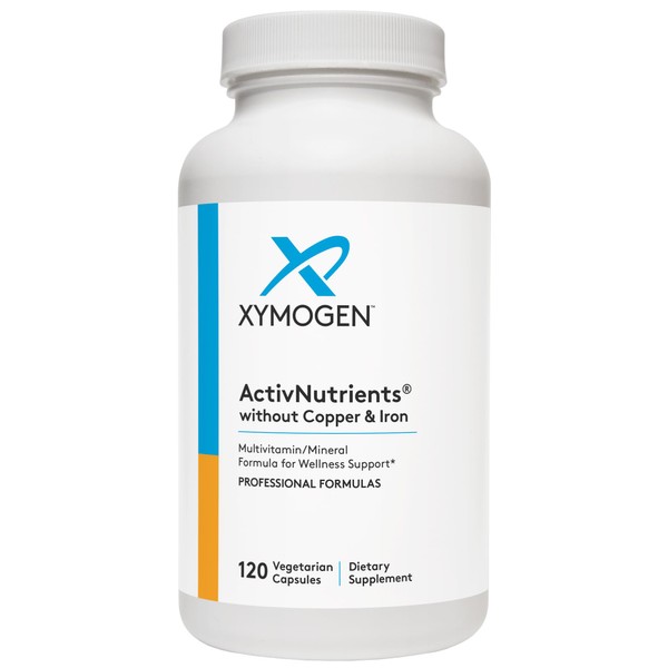 Xymogen ActivNutrients® Without Copper & Iron 120 Capsules Multivitamin/Mineral Formula