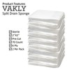 Vakly Split Drain Sponge Gauze 2x2 Sterile 6 Ply Pads