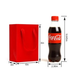 Aosric 30 Pack 6x3x8 Red Gift Bags – Small Sturdy & Reusable Premium Gift Bags for Jewelry, Perfume, Skincare, Cosmetics, Boutique Gift, Party Favors, Weddings, Birthdays, Christmas and Holidays