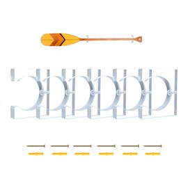 CIDUAM Kayak Paddle Holder, Kayak Oar Holder to Keeper Hanging Oar for Wall Decor, Paddle Storage Rack, Wooden Board Accessories for Sup Canoe Dragon Boat Paddles