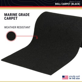 CE Smith - Trailer Roll Carpet - Boat & Trailer Accessories & Replacement Part - 11” x 12’ - Black (11330)