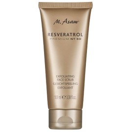 M. Asam Resveratrol Premium NT50 Longevity Exfoliating Face Scrub (100 ml) | Skin refining face scrub for smooth, fresh skin, gel-to-foam texture with grape seeds