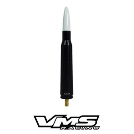 VMS-RACING White and Black VMS Bullet Antenna for Dodge Ram Trucks 1500 2500 3500 5.5 Inch