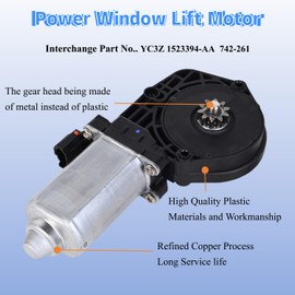 Power Window Lift Motor Replacement Compatible with 2000-2008 Ford Excursion F-250 F-350 Super Duty Front Right Position Window Regulator Motor Replace Part # 742-261