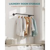 OROPY Industrial Pipe Clothing Rack, Wall Mounted Clothes Rack, Closet