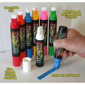 Genpack The Big Glass Marker Washable Red Writer - Automotive Car Paint Pen - 1 Count