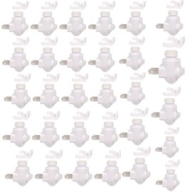 Plug in Night Light Module E12 Base Socket with ON/Off Switch with Shade Mounting Clip for Decoration for Your Night Light (30Pack)