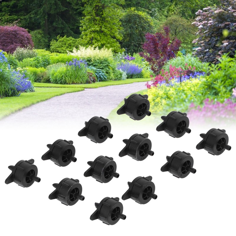 100Pcs 4L Pressure Compensating Drip Emitters Detachable Irrigation Dripper Nozzle