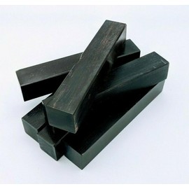 Gaboon Ebony Wood Turning Blanks, Suitable Turning Blank Squares for Woodturning (5, 1-1/2" X 1-1/2" X 6")