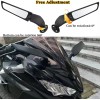 Sportfairings Adjustable Side Mirrors Rearview Wind Wing Mirror For Suzuki