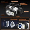 MAXME100® Dual Beam Headlamp 6000K, Floodlight and Spotlight, Digital Battery
