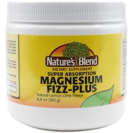 Nature's Blend Magnesium Fizz-Plus sabor limón y lima 6.4 oz en polvo