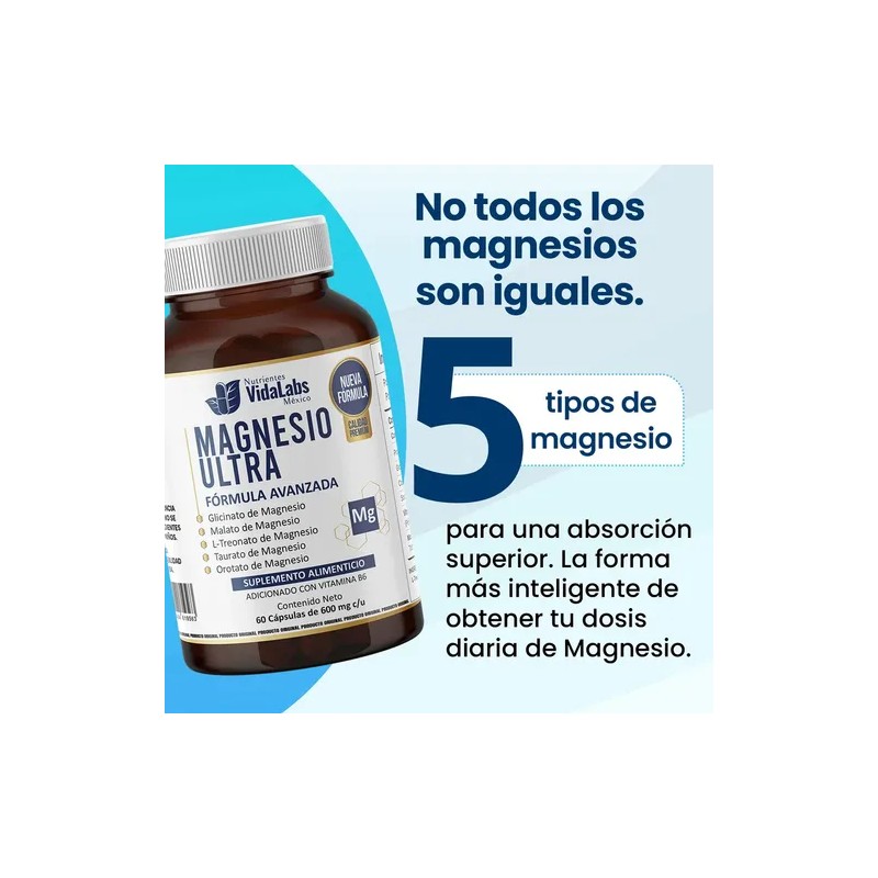 Magnesio Ultra Y Ultra Omega 3 Nutrientes Vidalabs Mexico