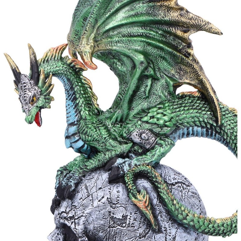 Nemesis Now Resin Dragon Statue - Hand-Painted Dragon Figure Perched