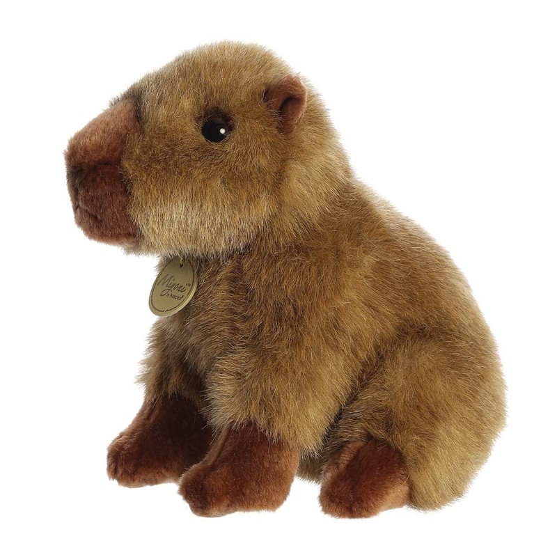 Aurora 26385, 26375, MiYoni Capybara, 9In, Eco-friendly soft toy, Brown