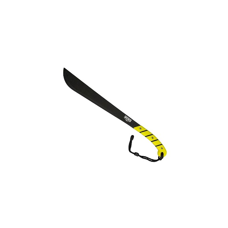 Generic Wicked Machete with Belt Loop and Yellow Ergonomic Grip