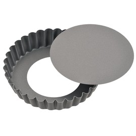 Tiger Crown 5272 Tart Shape, Gray, 8.8 x 1.7 inches (224 x 44 mm), Alg., Sepato Tart Shape, Deep 8.7 inches (220 mm), Aluminum, 2 Coats of Fluorine, Bottom Removal Type