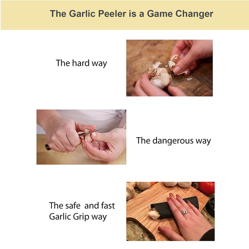 Maxracy 2 Set Silicone Garlic Peeler Easy Roller Tube Useful