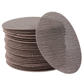 150GRIT 50pcs 5-Inch Mesh Abrasive Sanding Discs Hook & Loop Sandpaper, Dust Free Anti-Blocking Net Sandpaper Sheets for Auto Body, Wood, Drywall, Metal
